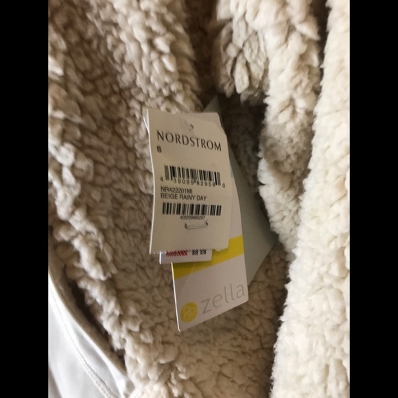 ZELLA Cassie Rainy Day Faux Fur Shearling Hoodie Small - Picture 9 of 10